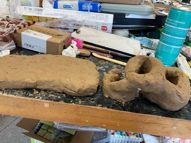 塑形与材料制作过程